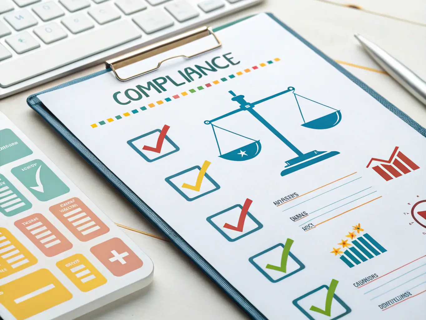 An infographic showcasing various regulatory compliance badges and certifications, highlighting Orbipay Payments Hub's adherence to industry standards and its commitment to maintaining a compliant payment environment.